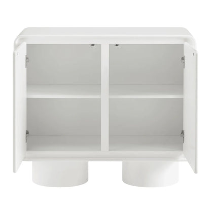 Lumo Modern Curved Edge 2‑Door Cabinet