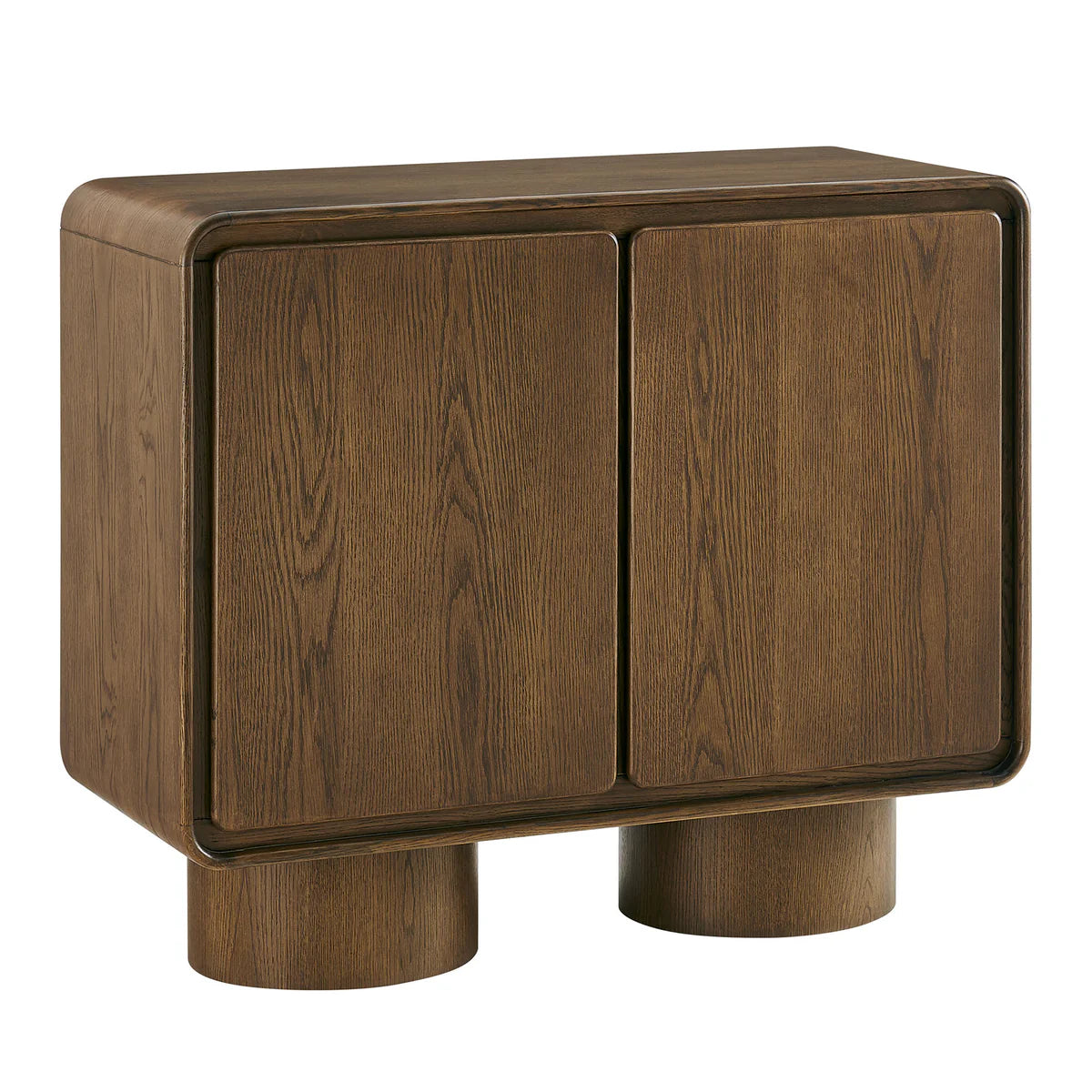 Lumo Modern Curved Edge 2‑Door Cabinet