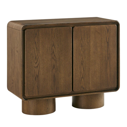 Lumo Modern Curved Edge 2‑Door Cabinet