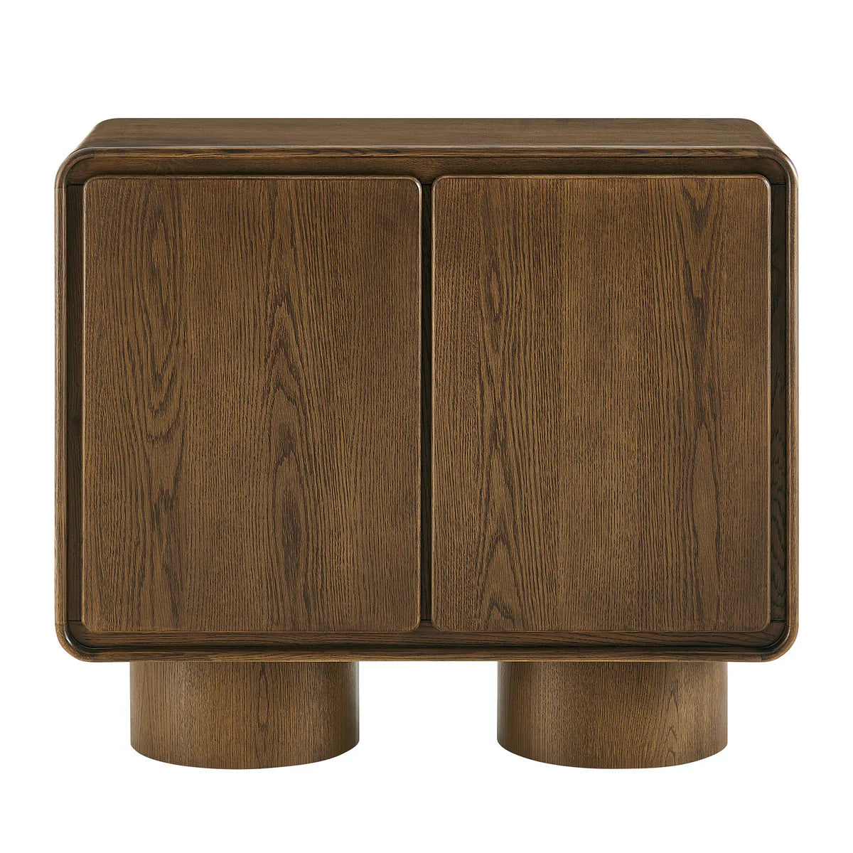 Lumo Modern Curved Edge 2‑Door Cabinet