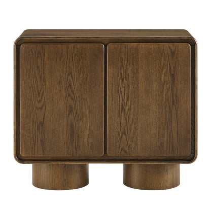 Lumo Modern Curved Edge 2‑Door Cabinet