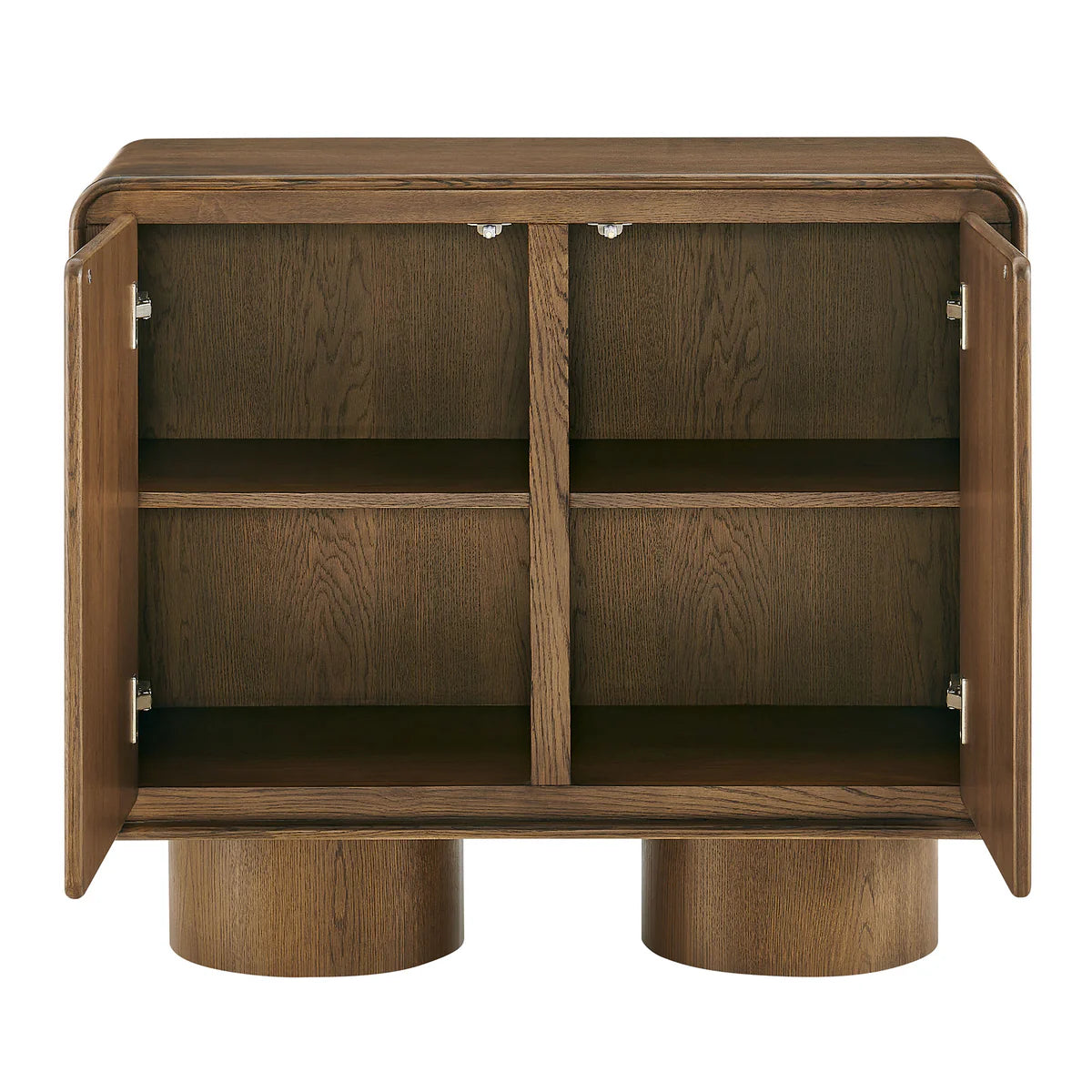 Lumo Modern Curved Edge 2‑Door Cabinet