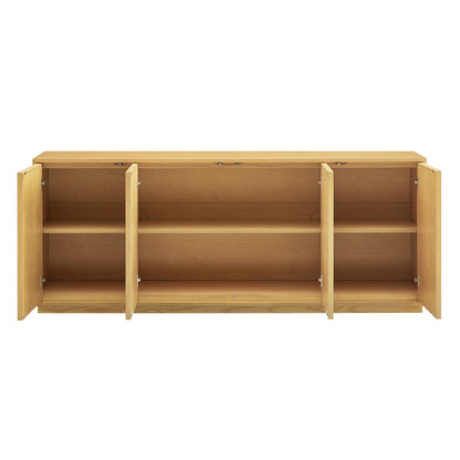 Aiko 76 Inch Japandi Sideboard in Light Oak
