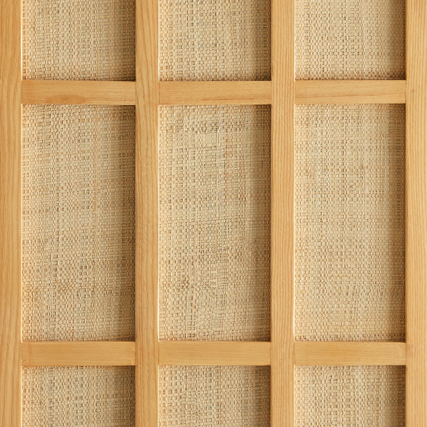 Aiko 64 Inch Tall Japandi Storage Cabinet in Light Oak