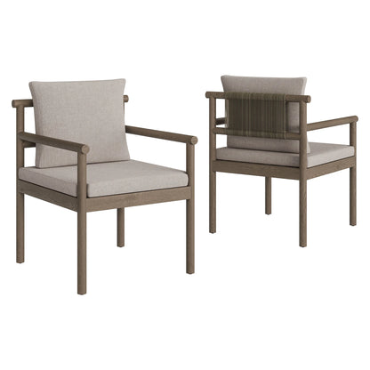 Eleni 7 Piece Outdoor Patio Teak Wood Dining Set