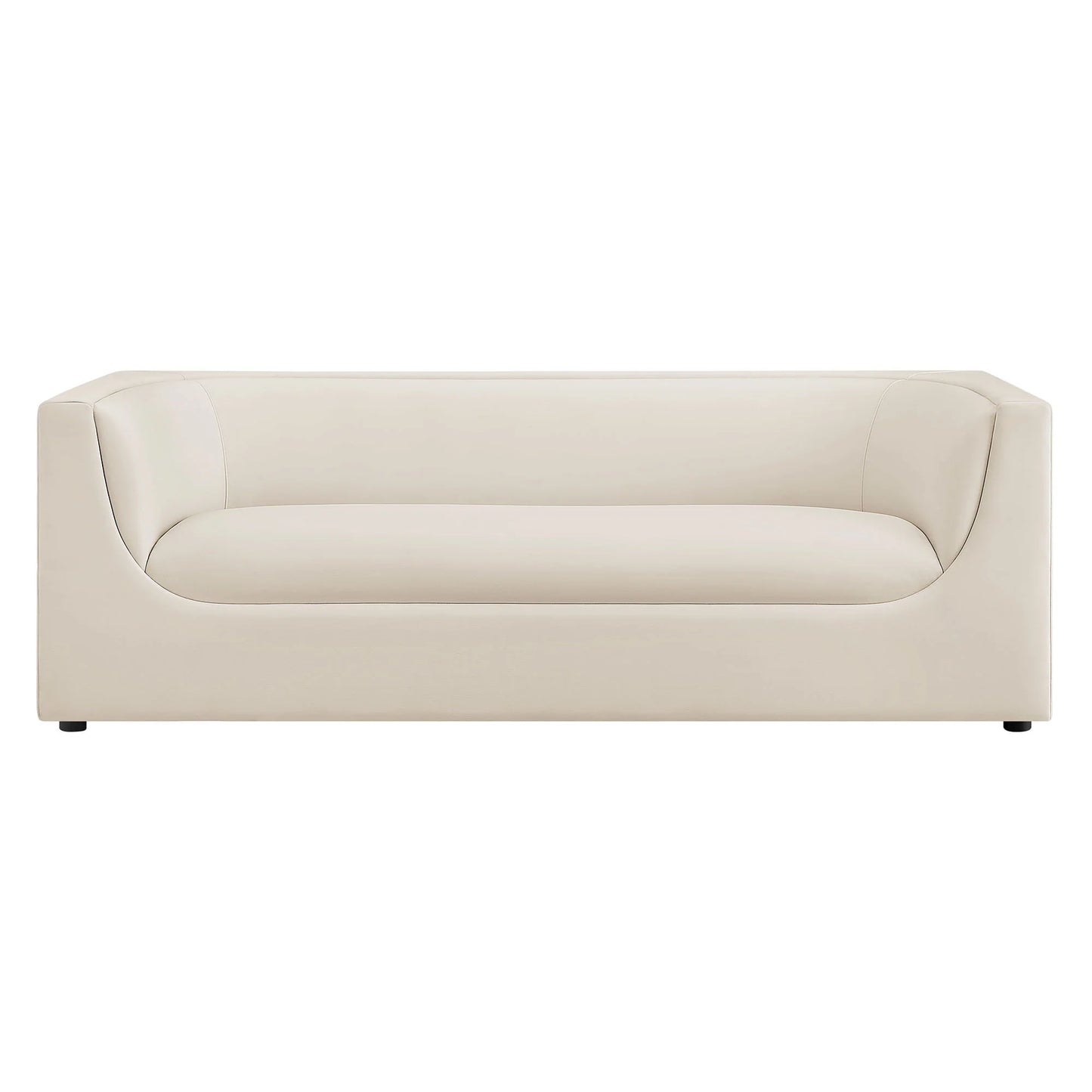 Hilda 86" Curved Back Performance Velvet Sofa