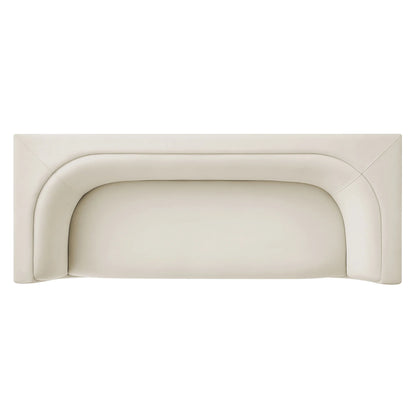 Hilda 86" Curved Back Performance Velvet Sofa