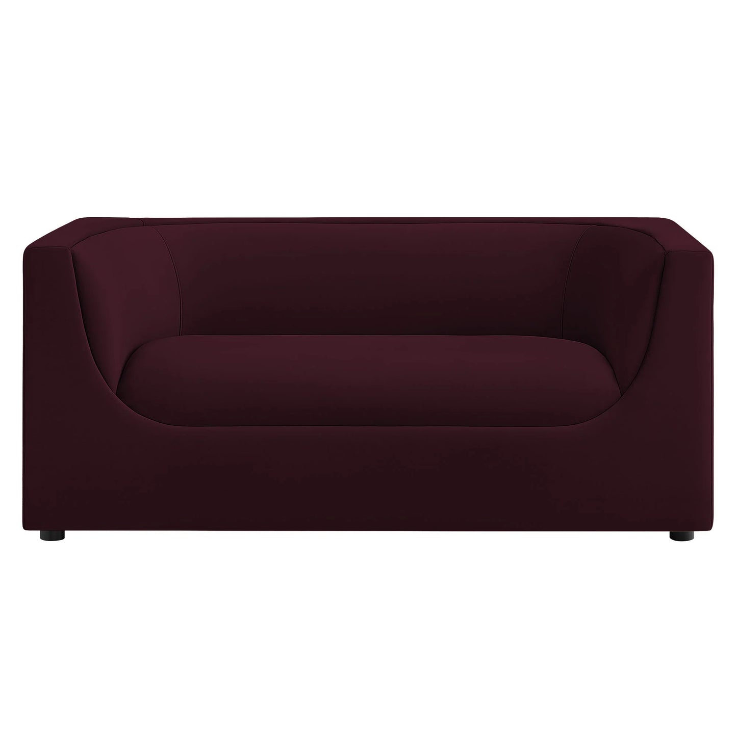 Hilda 67" Curved Back Performance Velvet Loveseat