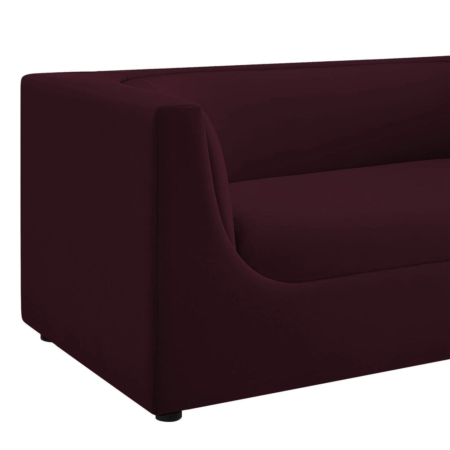 Hilda 67" Curved Back Performance Velvet Loveseat