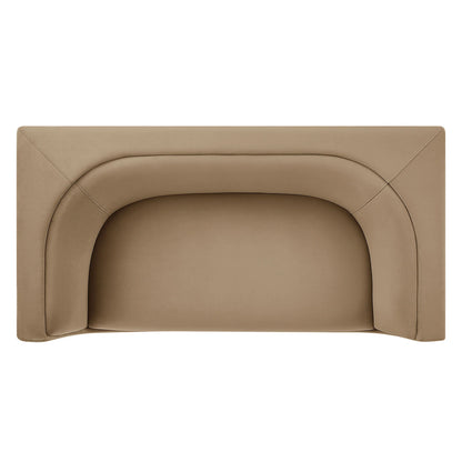 Hilda 67" Curved Back Performance Velvet Loveseat