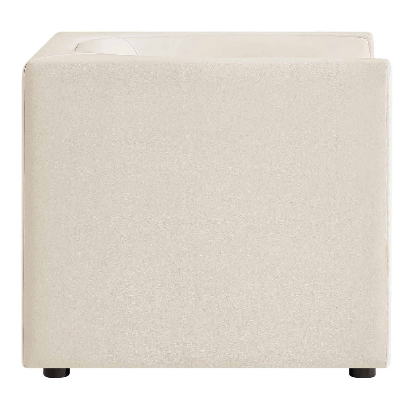 Hilda Curved Back Performance Velvet Armchair