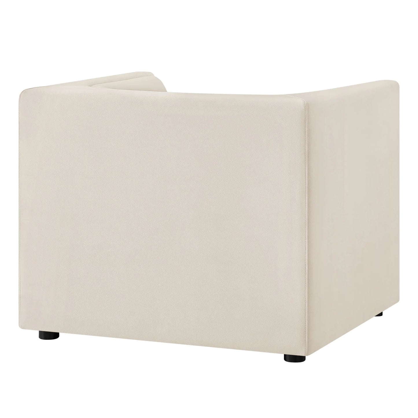 Hilda Curved Back Performance Velvet Armchair