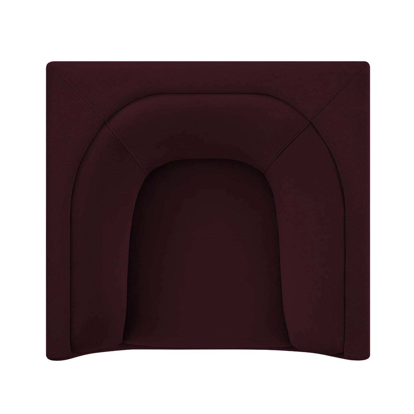 Hilda Curved Back Performance Velvet Armchair