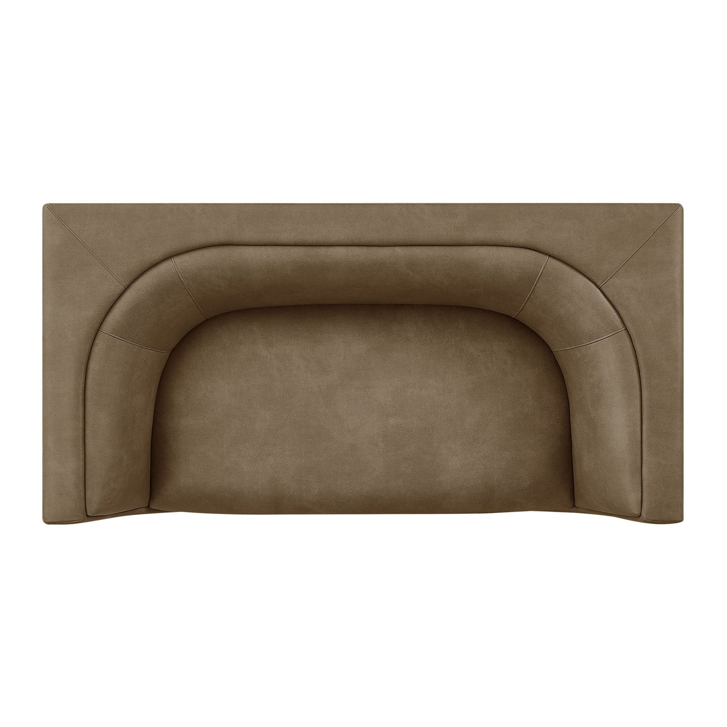 Hilda 67" Curved Back Vegan Leather Loveseat