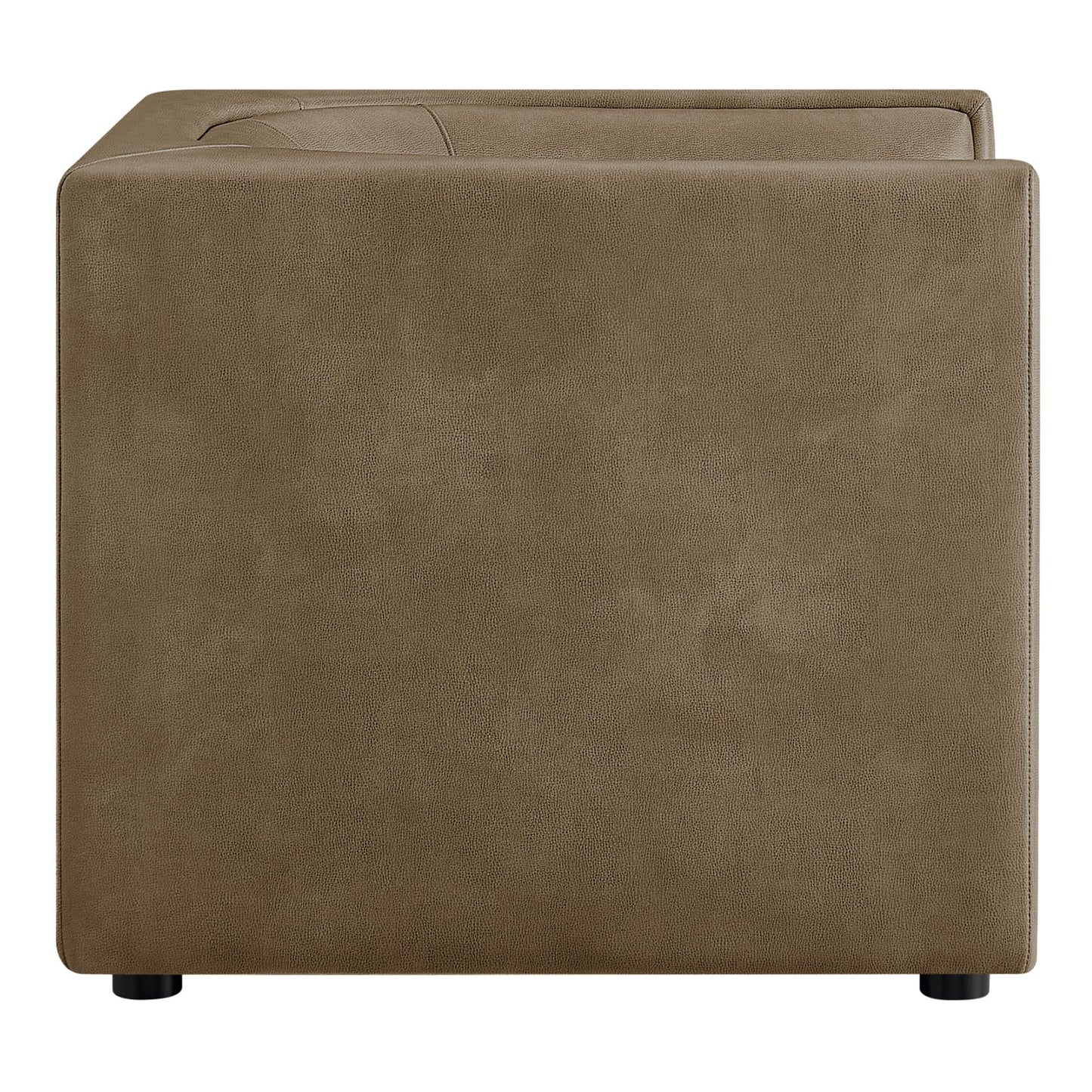 Hilda Curved Back Vegan Leather Armchair