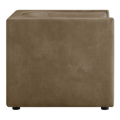 Hilda Curved Back Vegan Leather Armchair