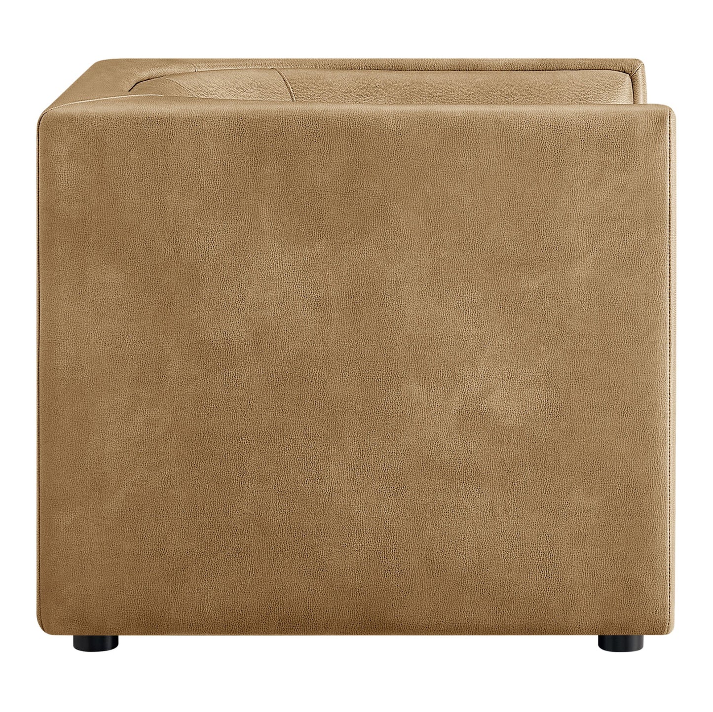 Hilda Curved Back Vegan Leather Armchair