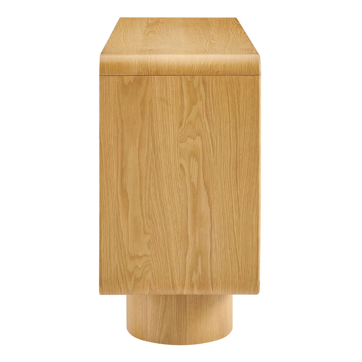 Lumo Modern Curved Edge 3‑Door Cabinet