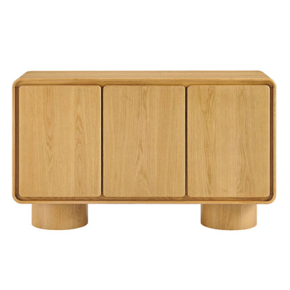 Lumo Modern Curved Edge 3‑Door Cabinet