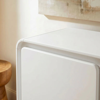 Lumo Modern Curved Edge 3‑Door Cabinet