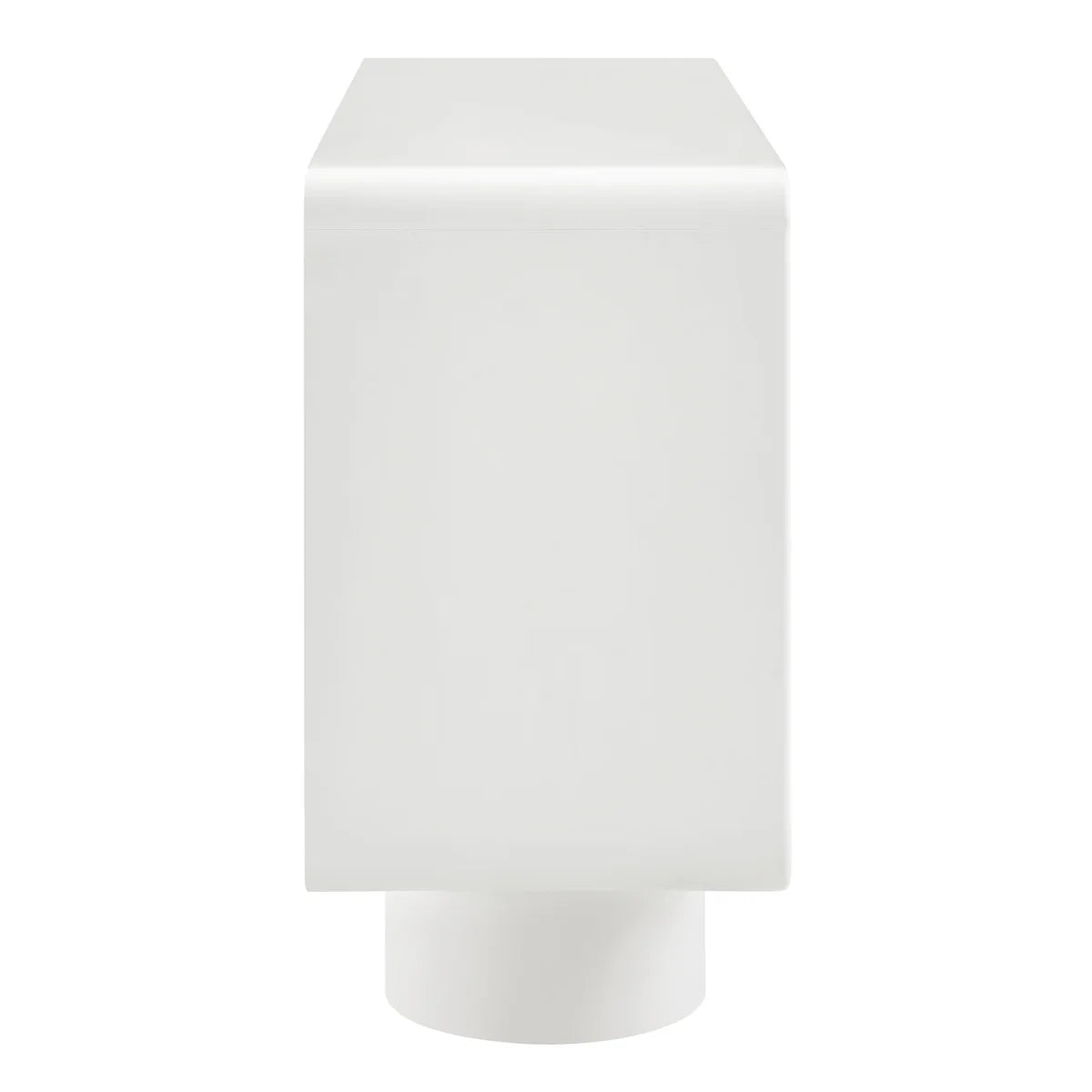 Lumo Modern Curved Edge 3‑Door Cabinet