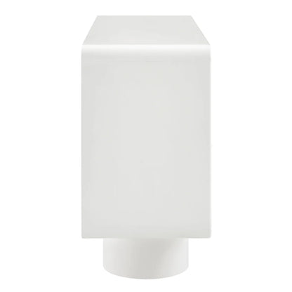 Lumo Modern Curved Edge 3‑Door Cabinet