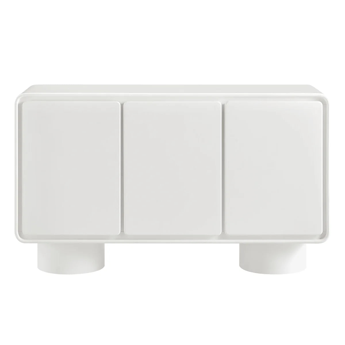 Lumo Modern Curved Edge 3‑Door Cabinet