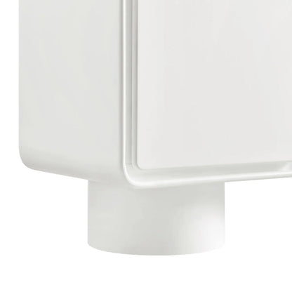 Lumo Modern Curved Edge 3‑Door Cabinet