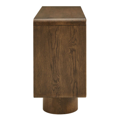 Lumo Modern Curved Edge 3‑Door Cabinet