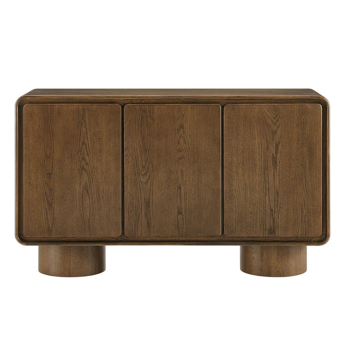 Lumo Modern Curved Edge 3‑Door Cabinet