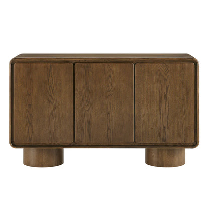 Lumo Modern Curved Edge 3‑Door Cabinet
