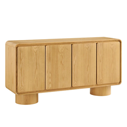 Lumo Modern Curved Edge 4‑Door Cabinet