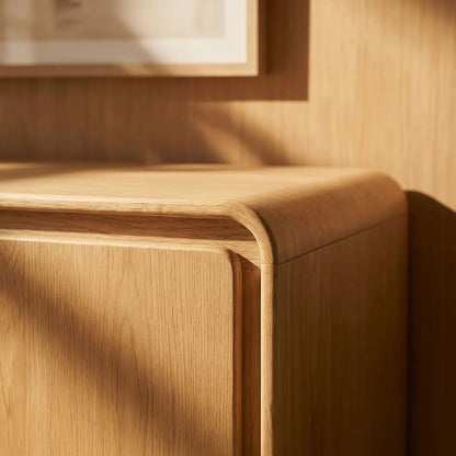 Lumo Modern Curved Edge 4‑Door Cabinet