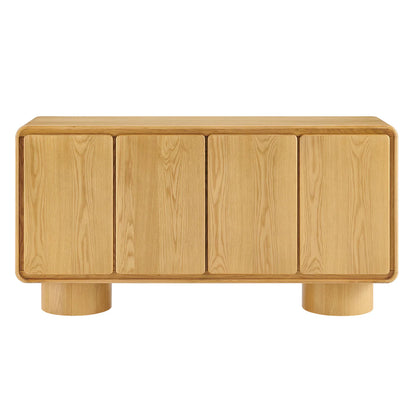 Lumo Modern Curved Edge 4‑Door Cabinet