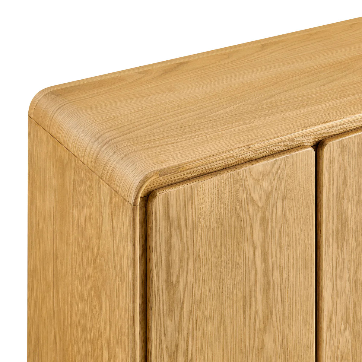 Lumo Modern Curved Edge 4‑Door Cabinet