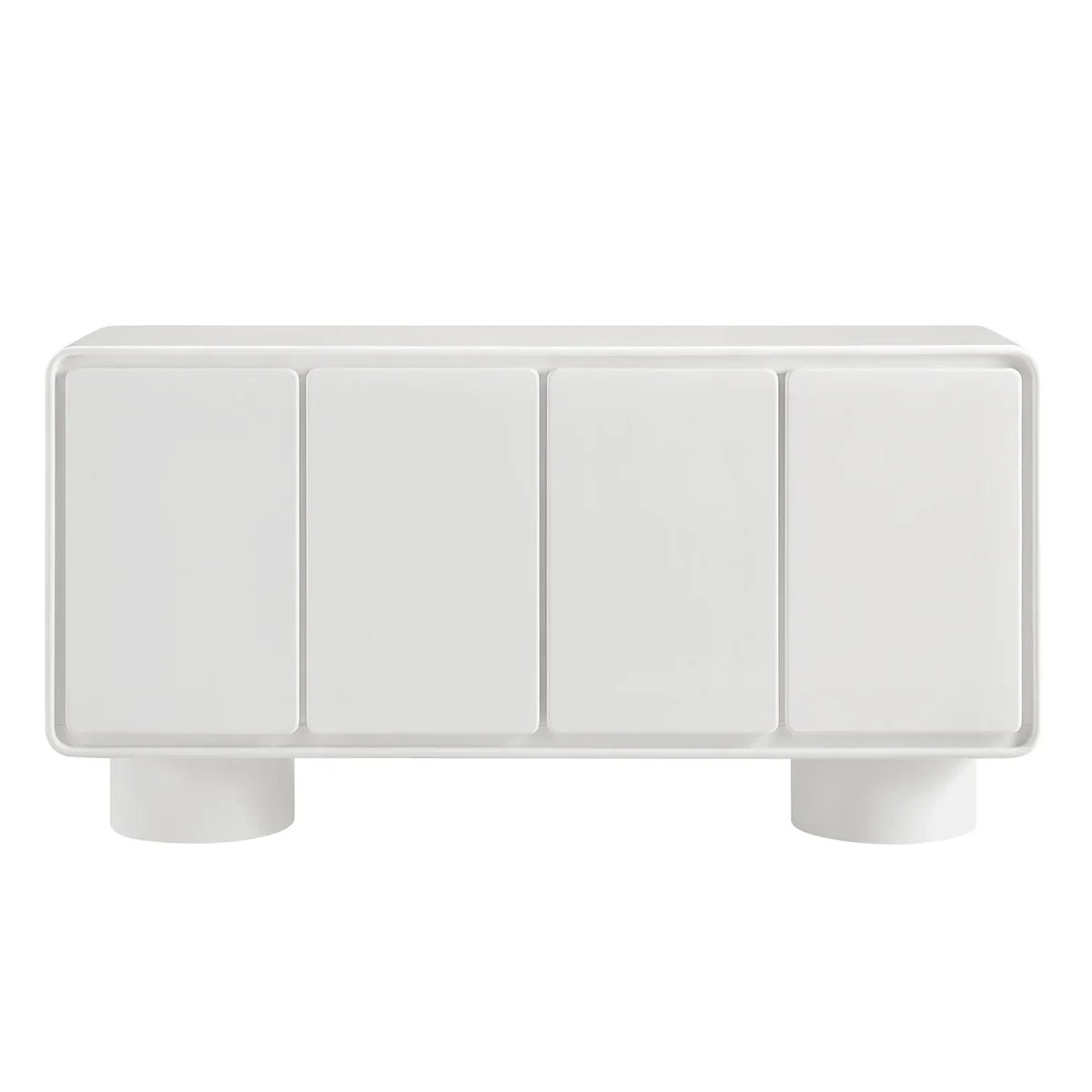 Lumo Modern Curved Edge 4‑Door Cabinet