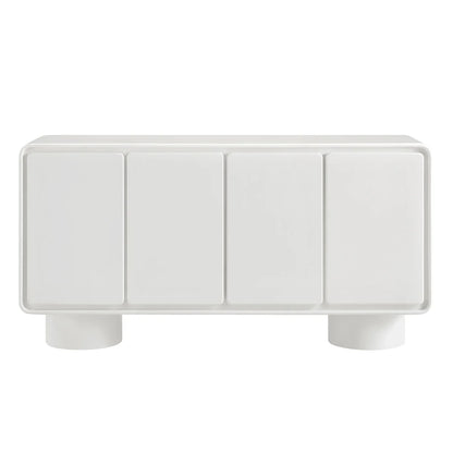 Lumo Modern Curved Edge 4‑Door Cabinet
