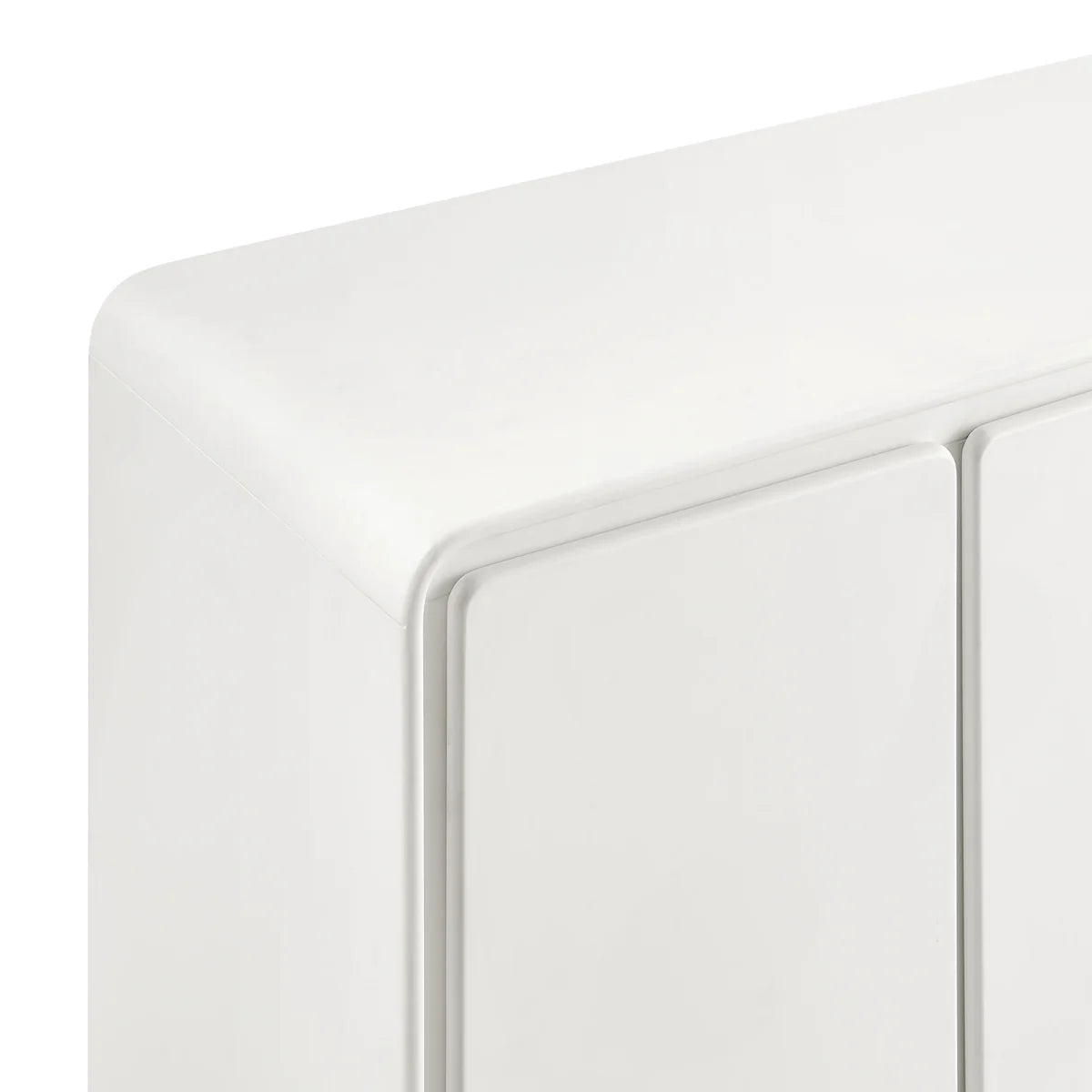 Lumo Modern Curved Edge 4‑Door Cabinet