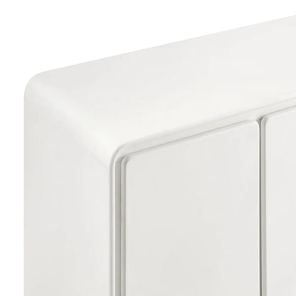 Lumo Modern Curved Edge 4‑Door Cabinet