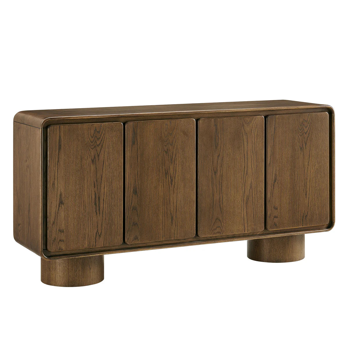 Lumo Modern Curved Edge 4‑Door Cabinet