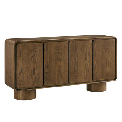 Lumo Modern Curved Edge 4‑Door Cabinet