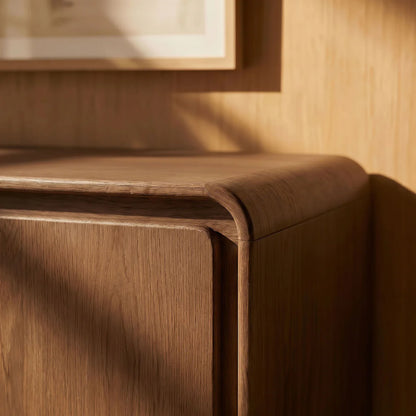 Lumo Modern Curved Edge 4‑Door Cabinet