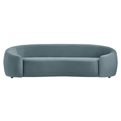 Contessa Curved Performance Velvet Sofa