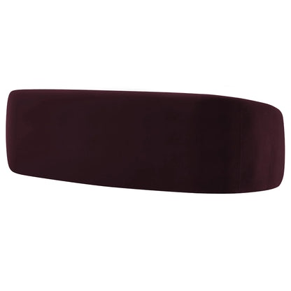 Contessa Curved Performance Velvet Sofa
