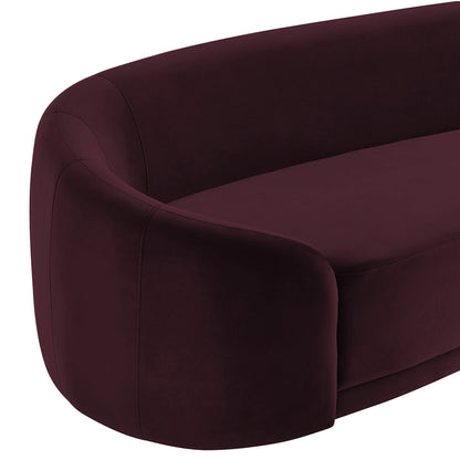Contessa Curved Performance Velvet Sofa