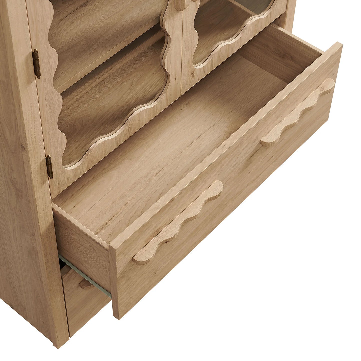 Rory 76 Inch Arched Kitchen Pantry Cabinet