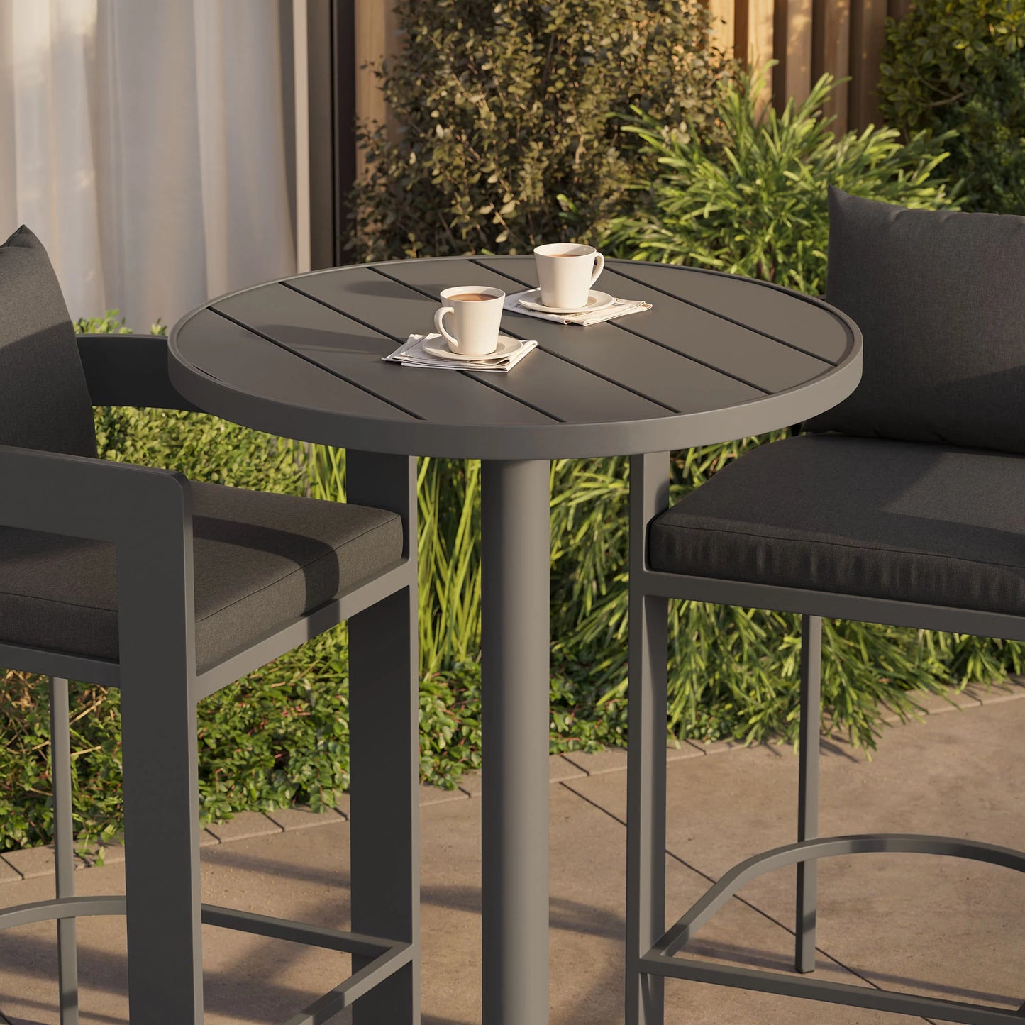 Tahoe 3-Piece Outdoor Aluminum Bar Set