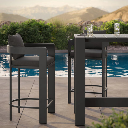 Tahoe 3-Piece Outdoor Aluminum Bar Table Set