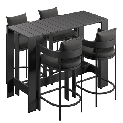 Tahoe 5-Piece Outdoor Bar Table Set