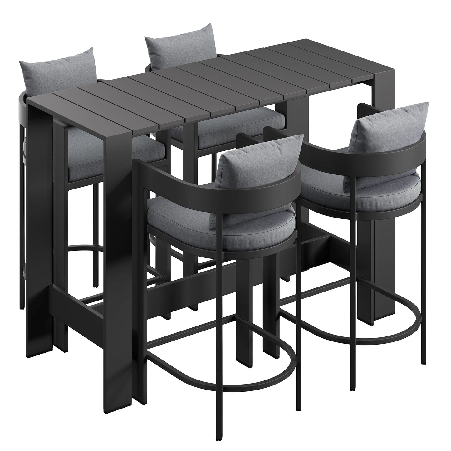 Tahoe 5-Piece Outdoor Bar Table Set